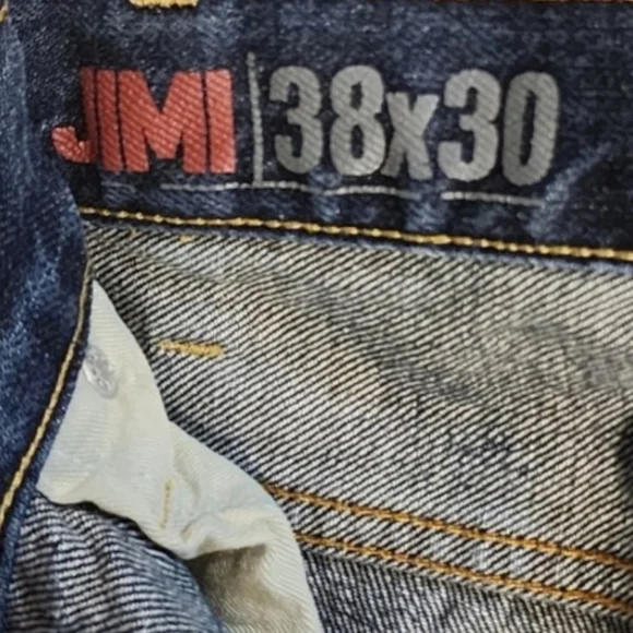 DH3 Slim Tapered Men’s Jeans 38x30 Dark Wash Modern Spring Denim - Picture 6 of 7